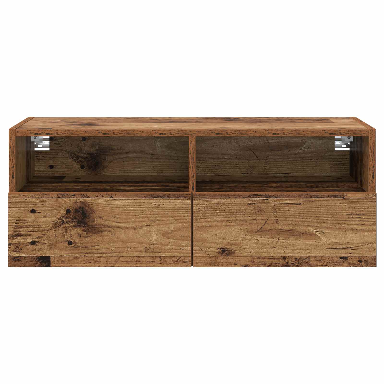 TV sieniniai spintelės 2 pcs Senovinis medis 80 x 30 x 30 cm