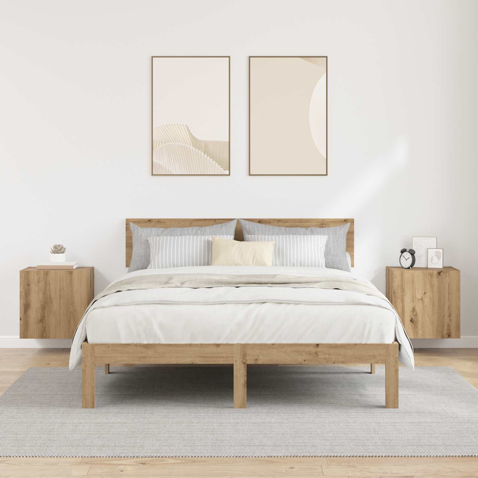 TV sieniniai spintelės 2 pcs Amatininkų ąžuolas 40,5x30x40cm