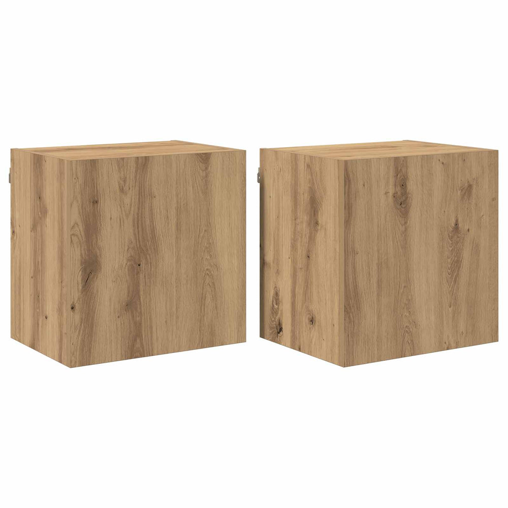 TV sieniniai spintelės 2 pcs Amatininkų ąžuolas 40,5x30x40cm