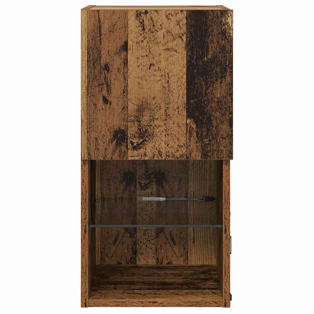 Wall-mounted TV cabinets 2 pcs Antique wood