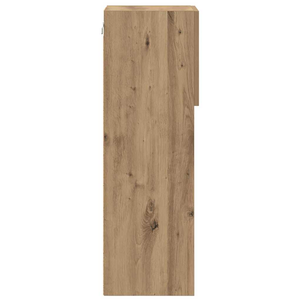 Wall-mounted TV stand Craftsmen oak