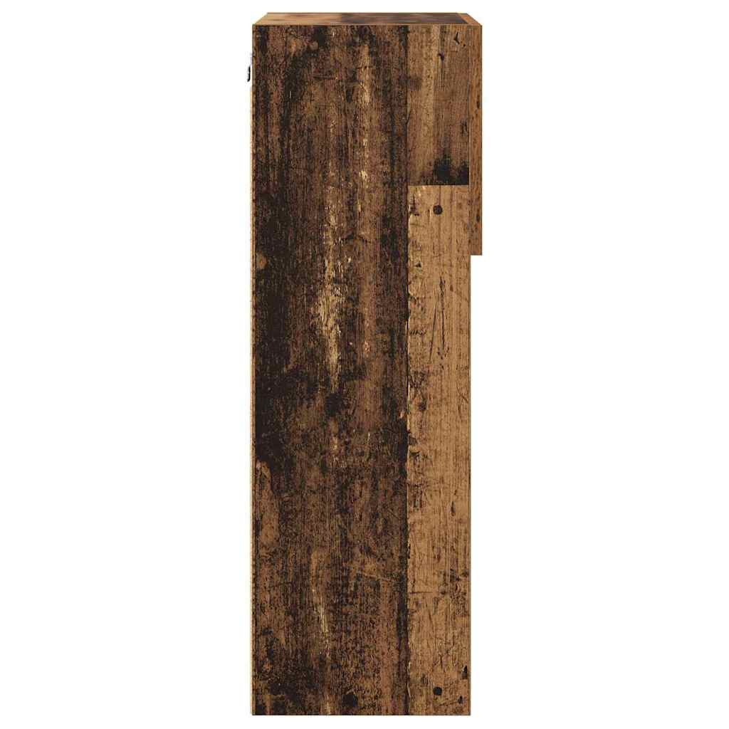 Wall-mounted TV Stand Antique Wood 40.5 x 30 x 90 cm