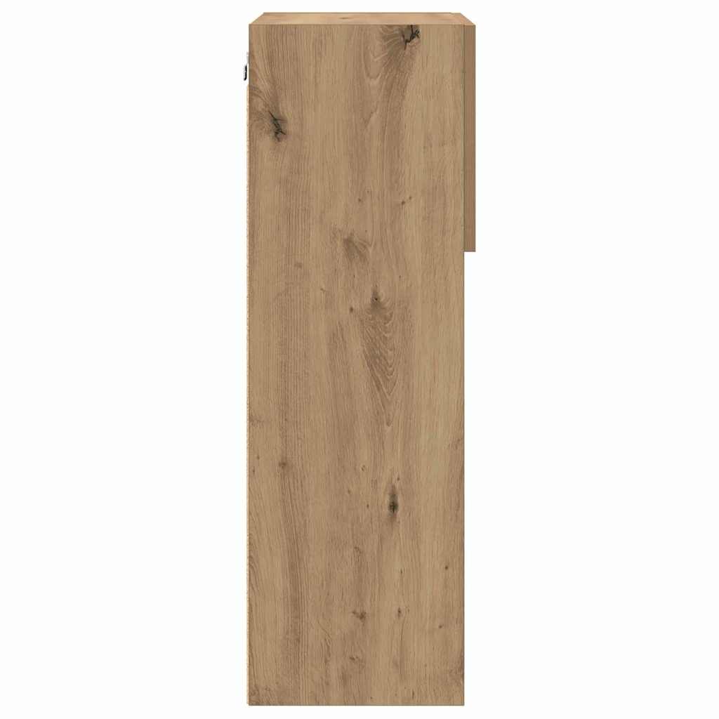 Wall-mounted TV stand Craftsmen oak