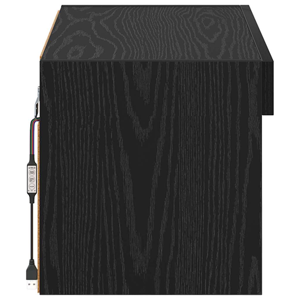 TV skapītis Melns ozols 60 x 30 x 30 cm