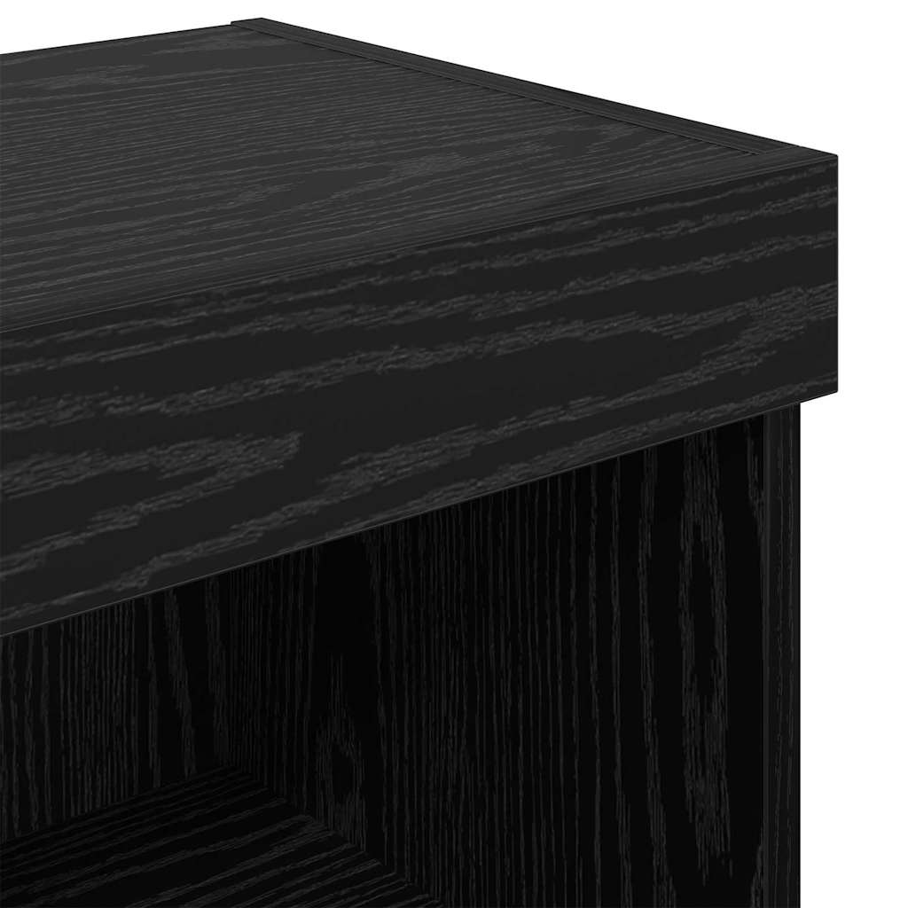TV Cabinets 2 pcs Black Oak 60 x 30 x 30 cm