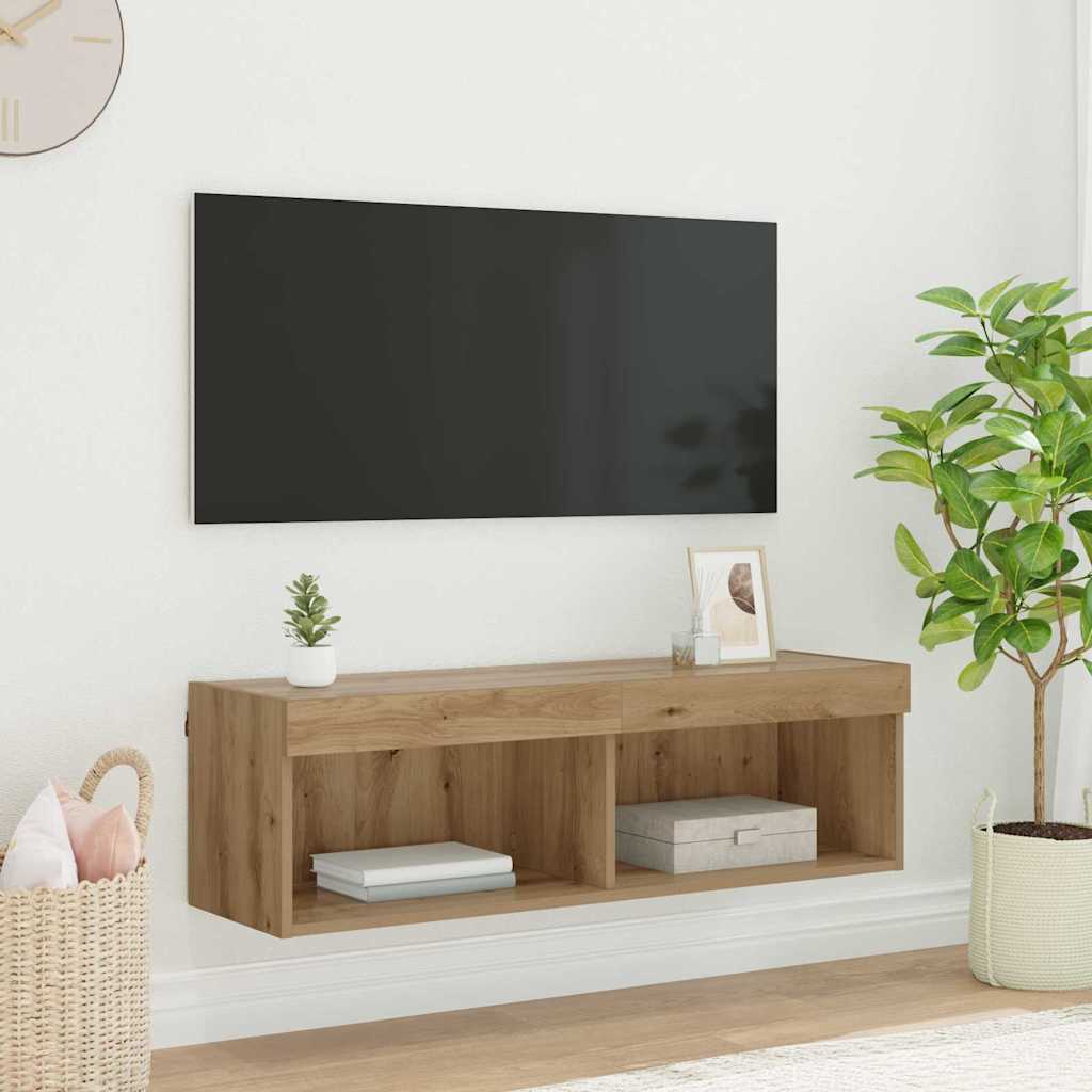 TV Wall Cabinet Panama Artisan Oak 100 x 30 x 30 cm