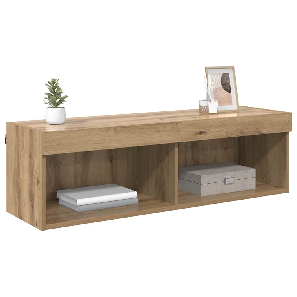 TV Wall Cabinet Panama Artisan Oak 100 x 30 x 30 cm