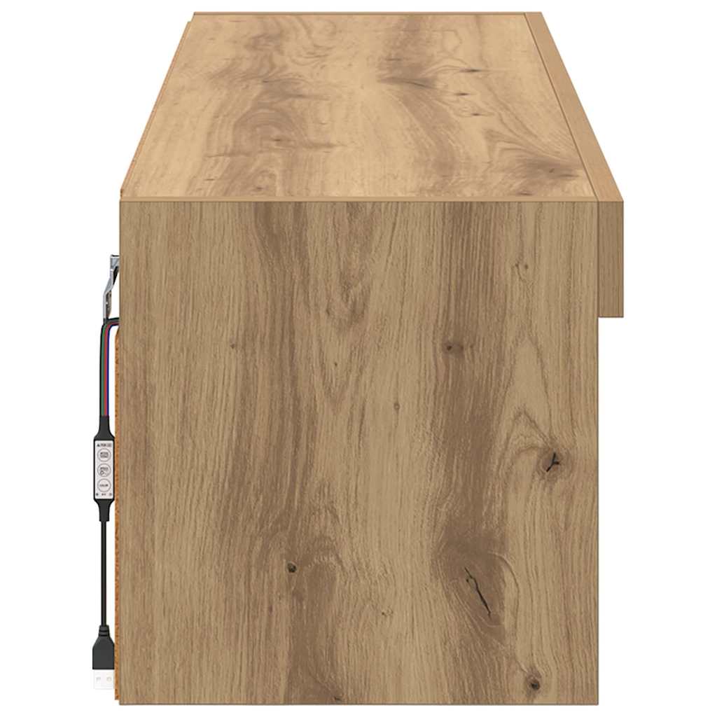 TV Wall Cabinet Panama Artisan Oak 100 x 30 x 30 cm