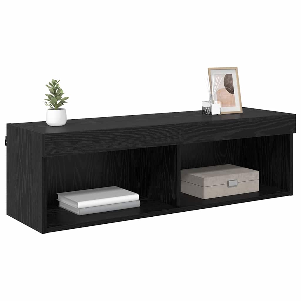 TV sieninė spintelė Panama Juodas ąžuolas 100 x 30 x 30 cm