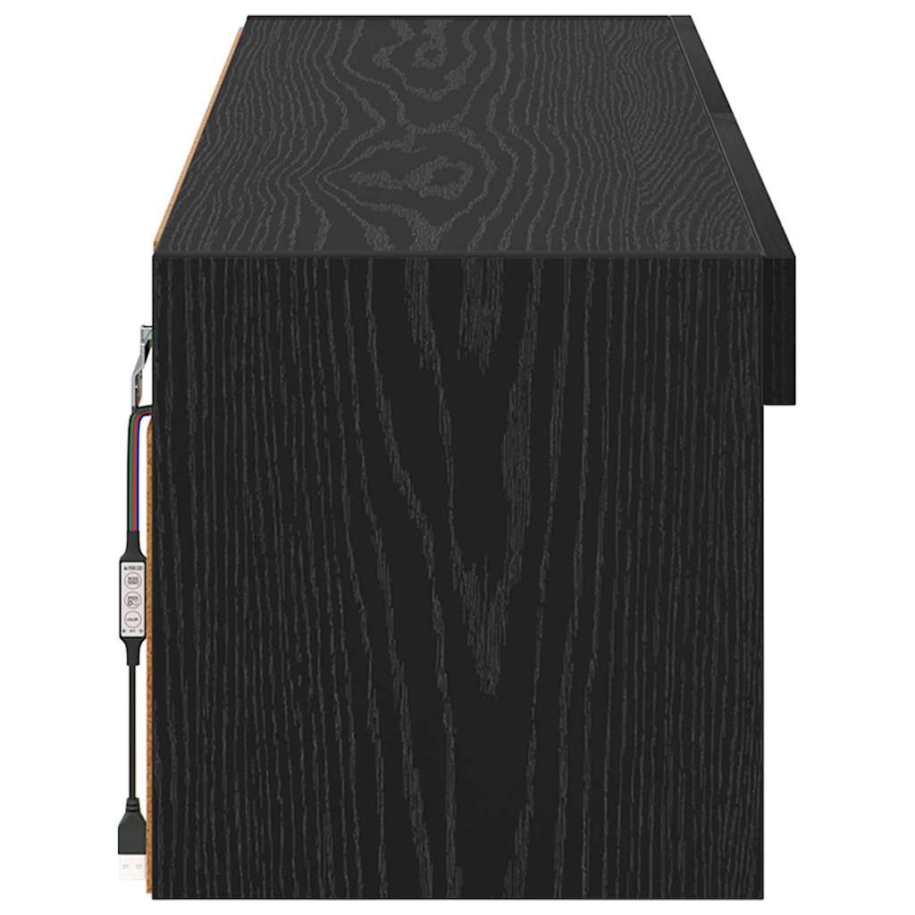 TV sieninė spintelė Panama Juodas ąžuolas 100 x 30 x 30 cm