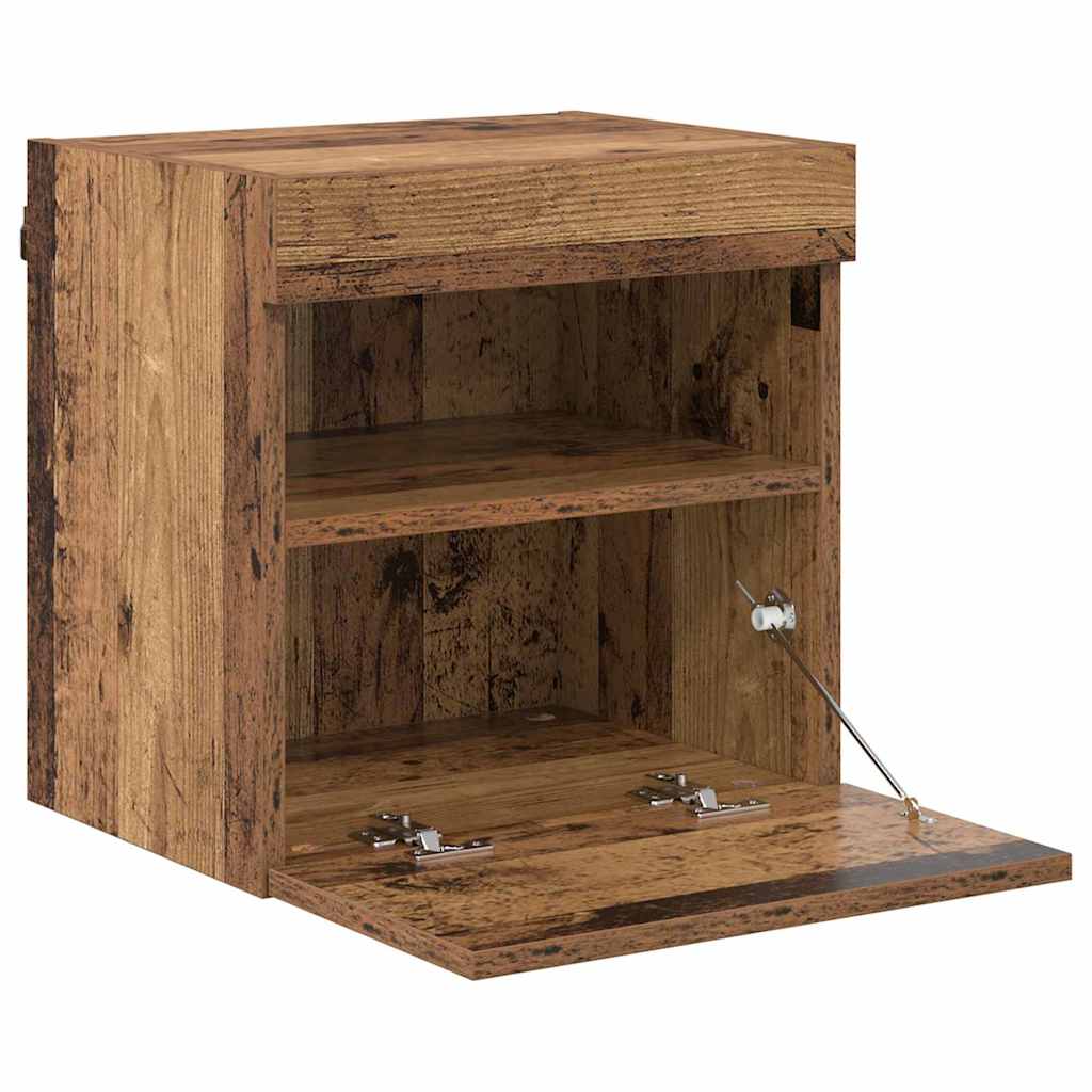 TV sieniniai spintelės 2 pcs Senovinis medis 40 x 30 x 40 cm