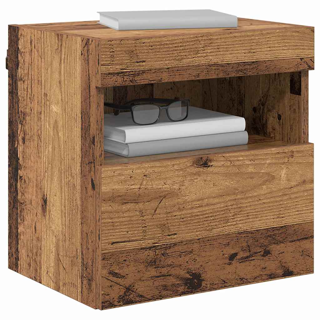 TV sieniniai spintelės 2 pcs Senovinis medis 40 x 30 x 40 cm