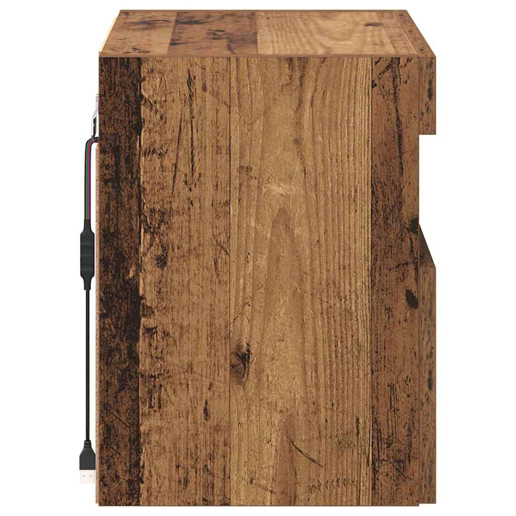 TV sieniniai spintelės 2 pcs Senovinis medis 40 x 30 x 40 cm