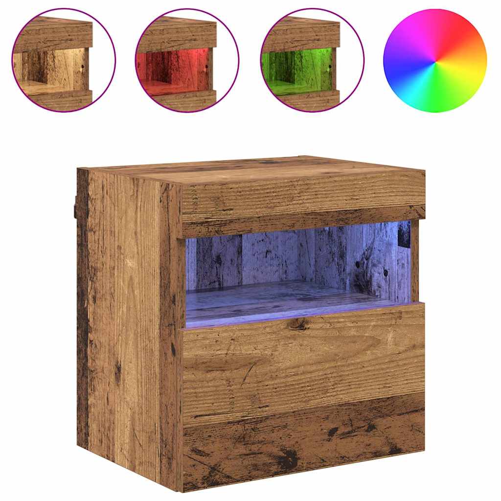 TV sieniniai spintelės 2 pcs Senovinis medis 40 x 30 x 40 cm
