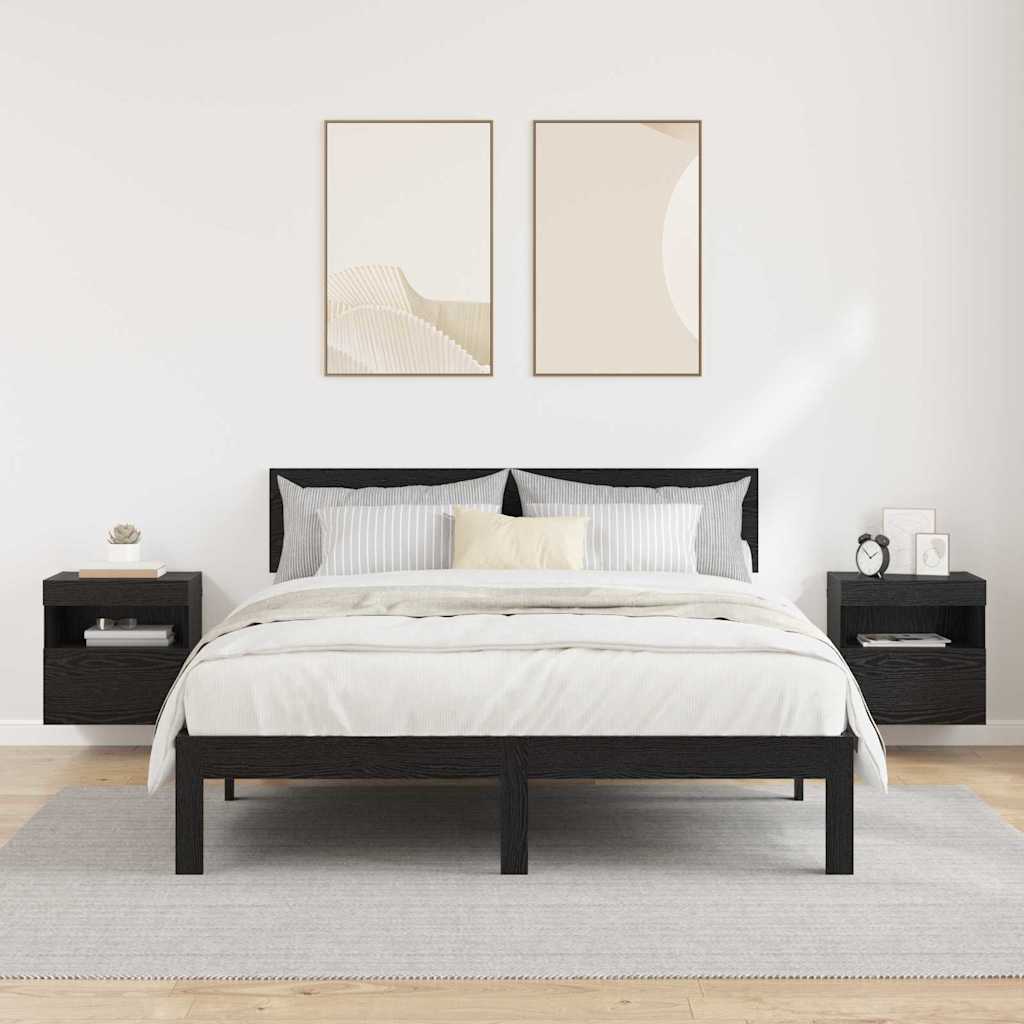 TV sieniniai spintelės 2 pcs Juodas ąžuolas 40 x 30 x 40 cm