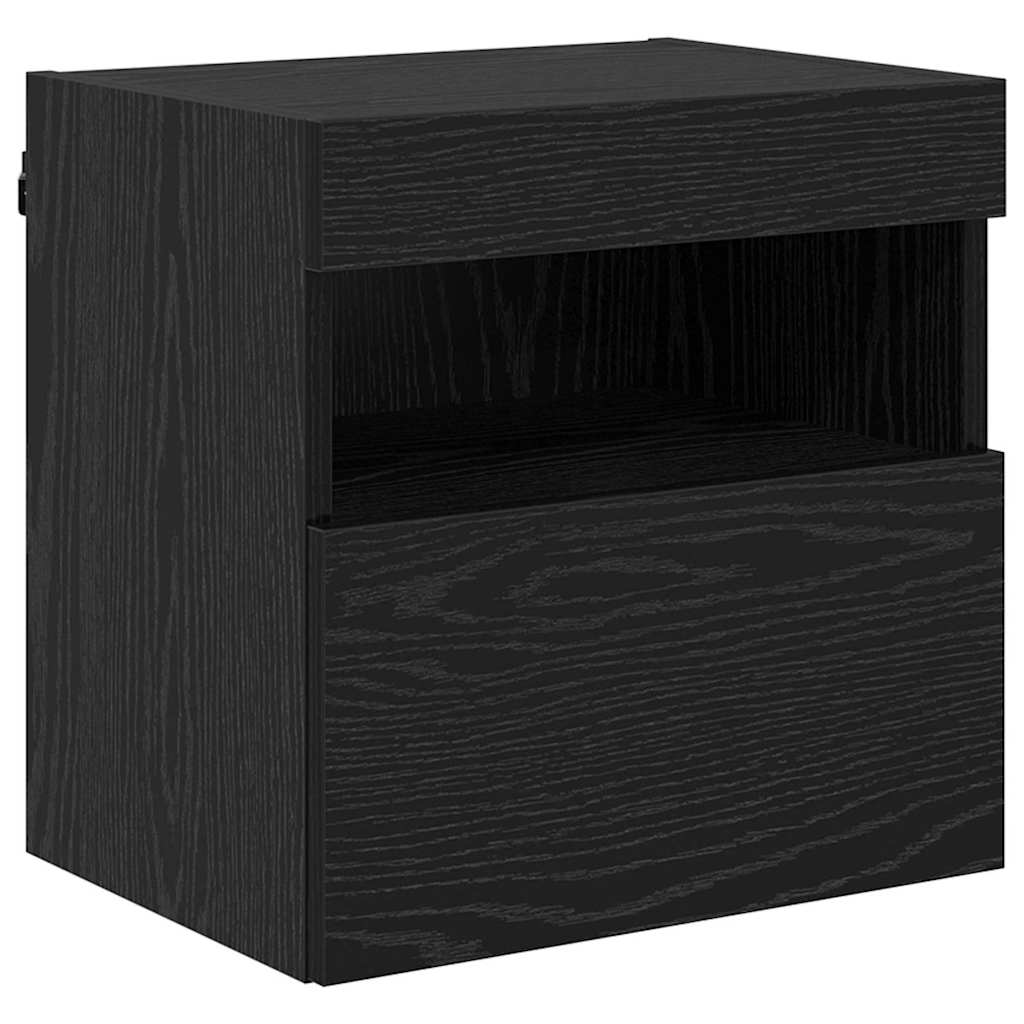 TV sieniniai spintelės 2 pcs Juodas ąžuolas 40 x 30 x 40 cm