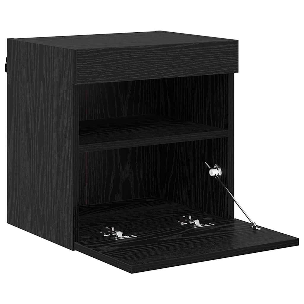 TV sieniniai spintelės 2 pcs Juodas ąžuolas 40 x 30 x 40 cm