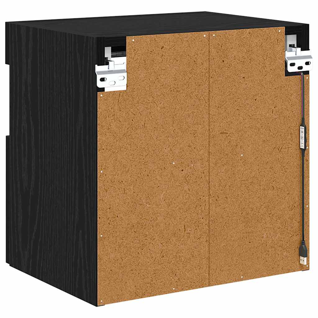TV sieniniai spintelės 2 pcs Juodas ąžuolas 40 x 30 x 40 cm