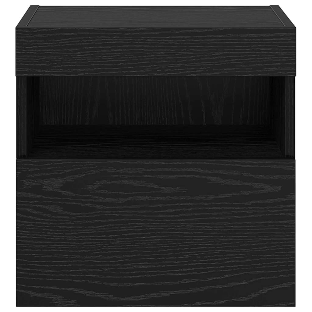 TV sieniniai spintelės 2 pcs Juodas ąžuolas 40 x 30 x 40 cm