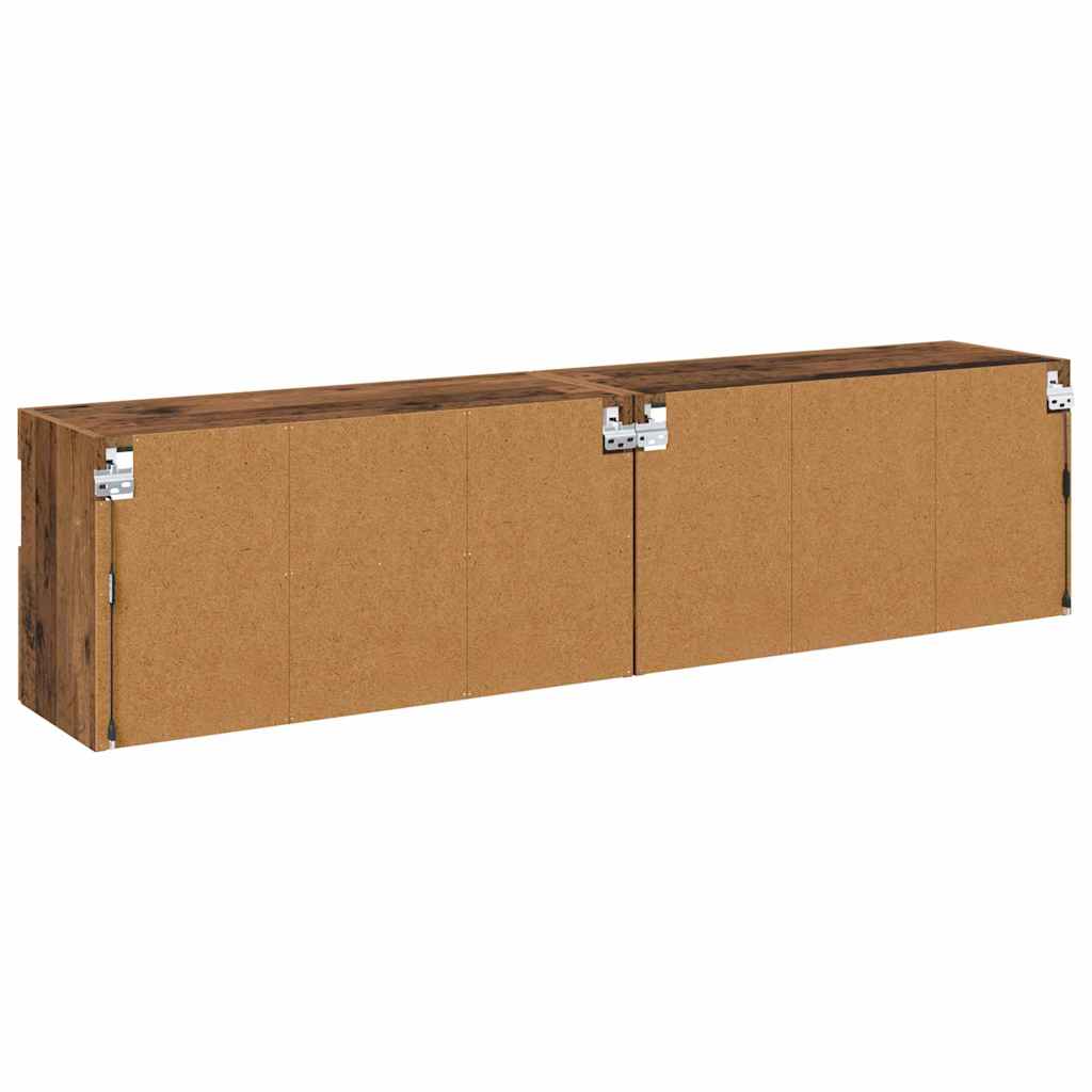 TV sieniniai spintelės 2 pcs Senovinis medis 80 x 30 x 40 cm