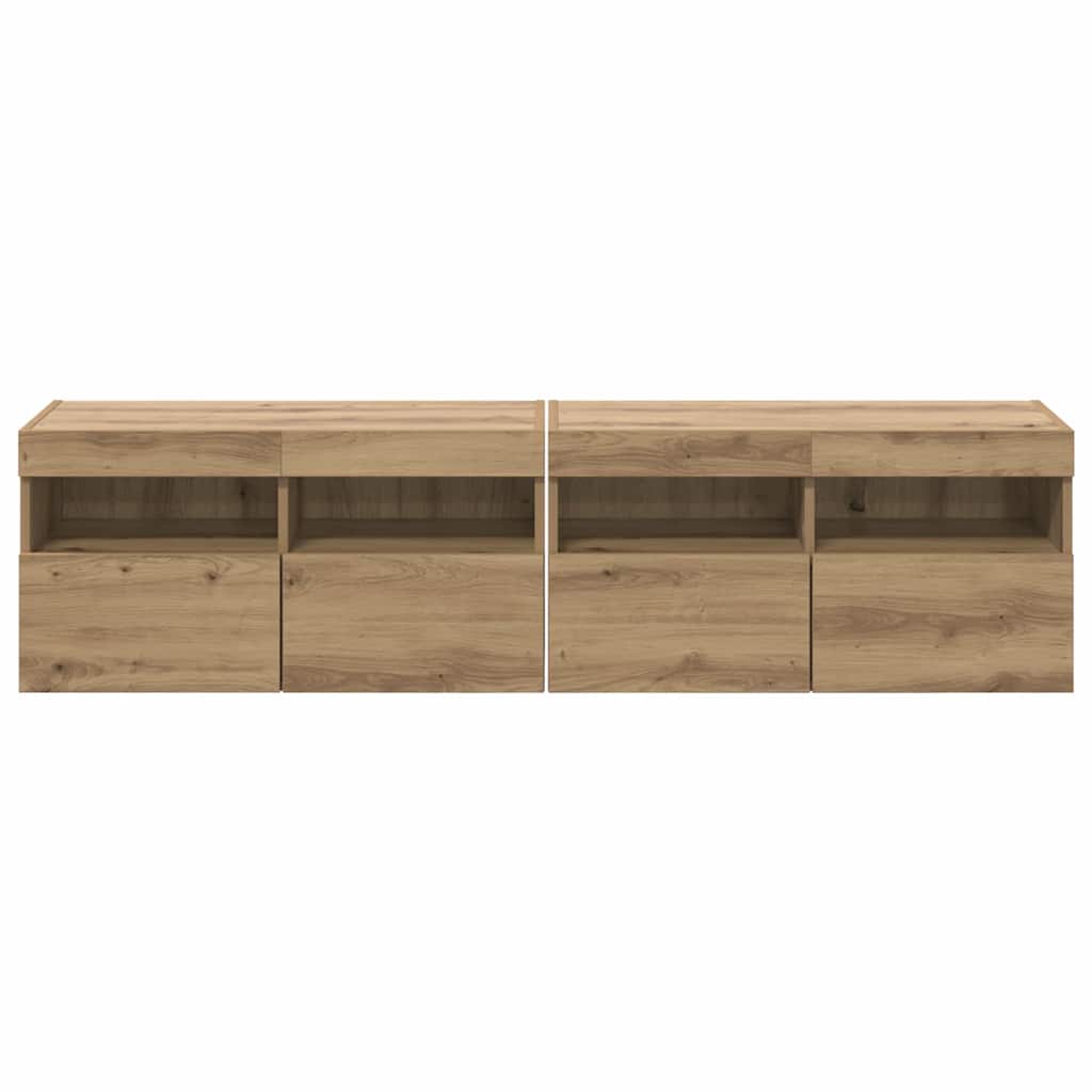 TV sienas skapji 2 gab. Amatnieku ozols 80 x 30 x 40 cm
