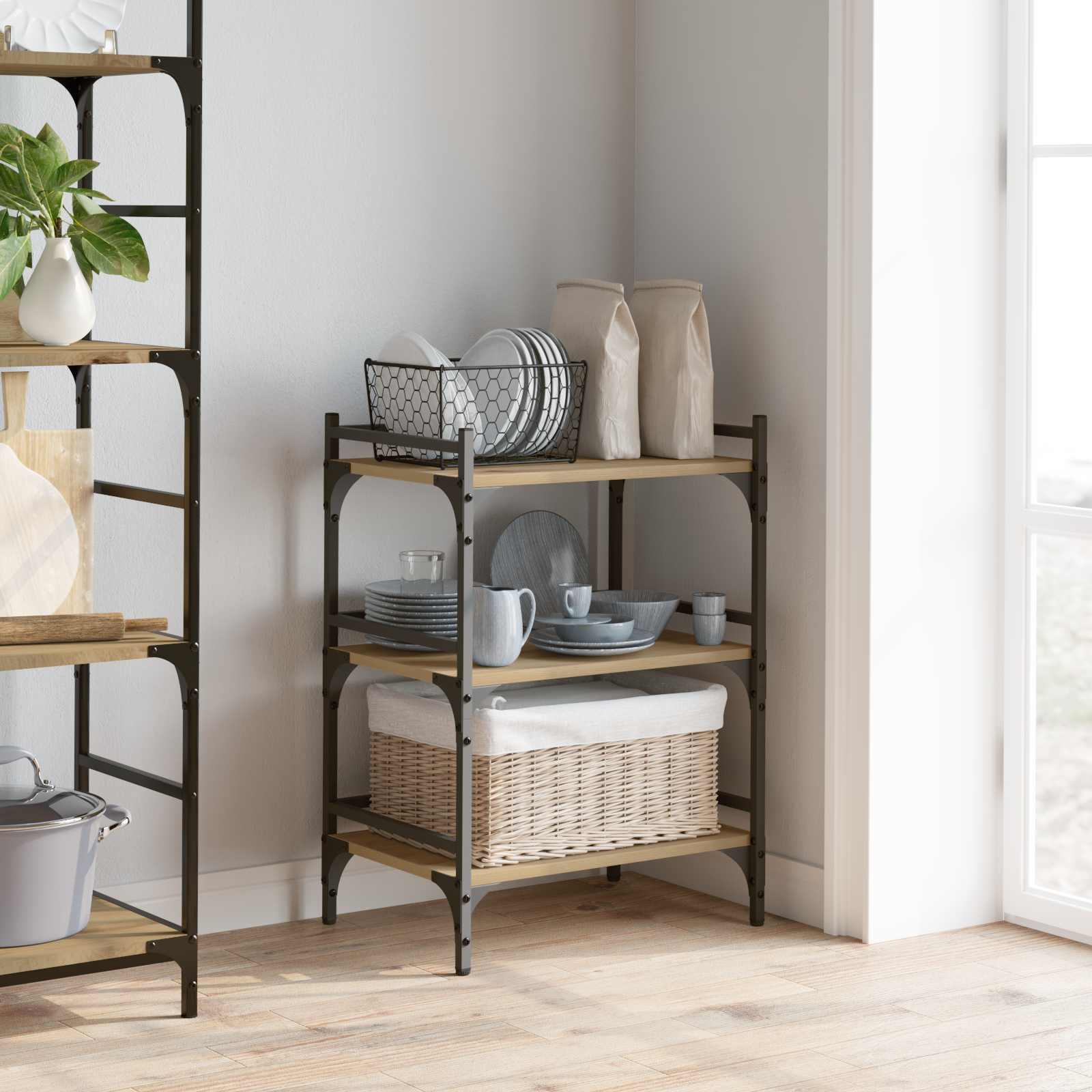Kitchen trolley Artisan oak 50 x 35 x 75.5 cm