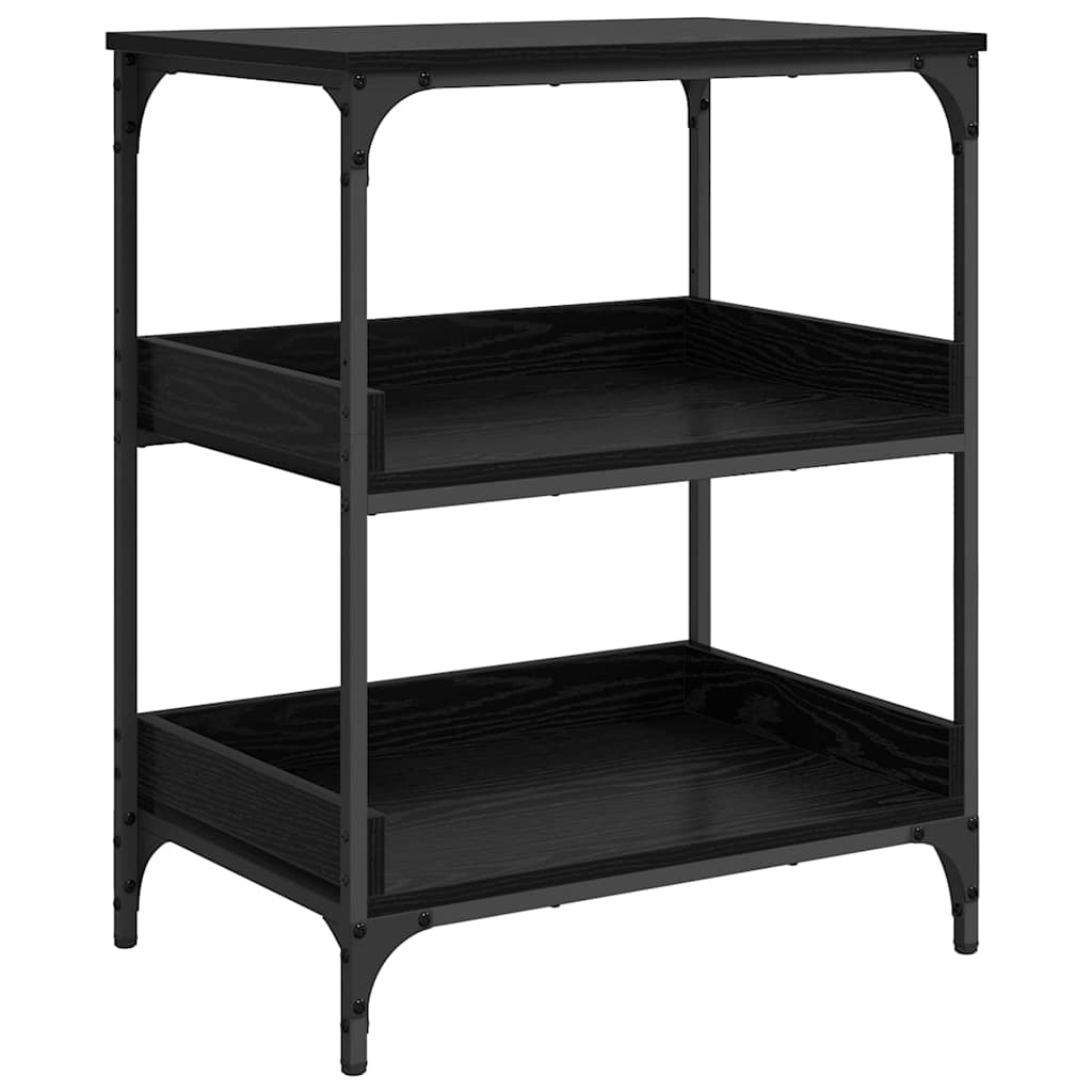 Kitchen Trolley Black Oak 60 x 41 x 80.5 cm