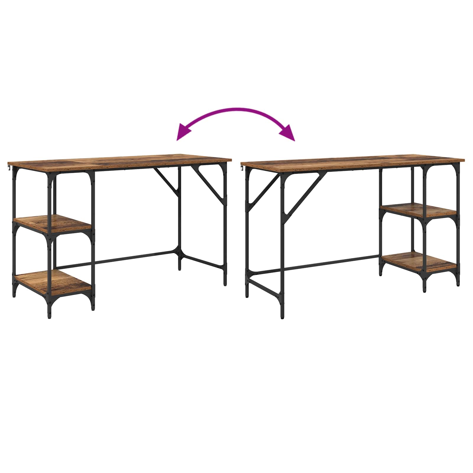 Stalas Senovinis medis 120 x 50 x 75 cm Apdirbta mediena