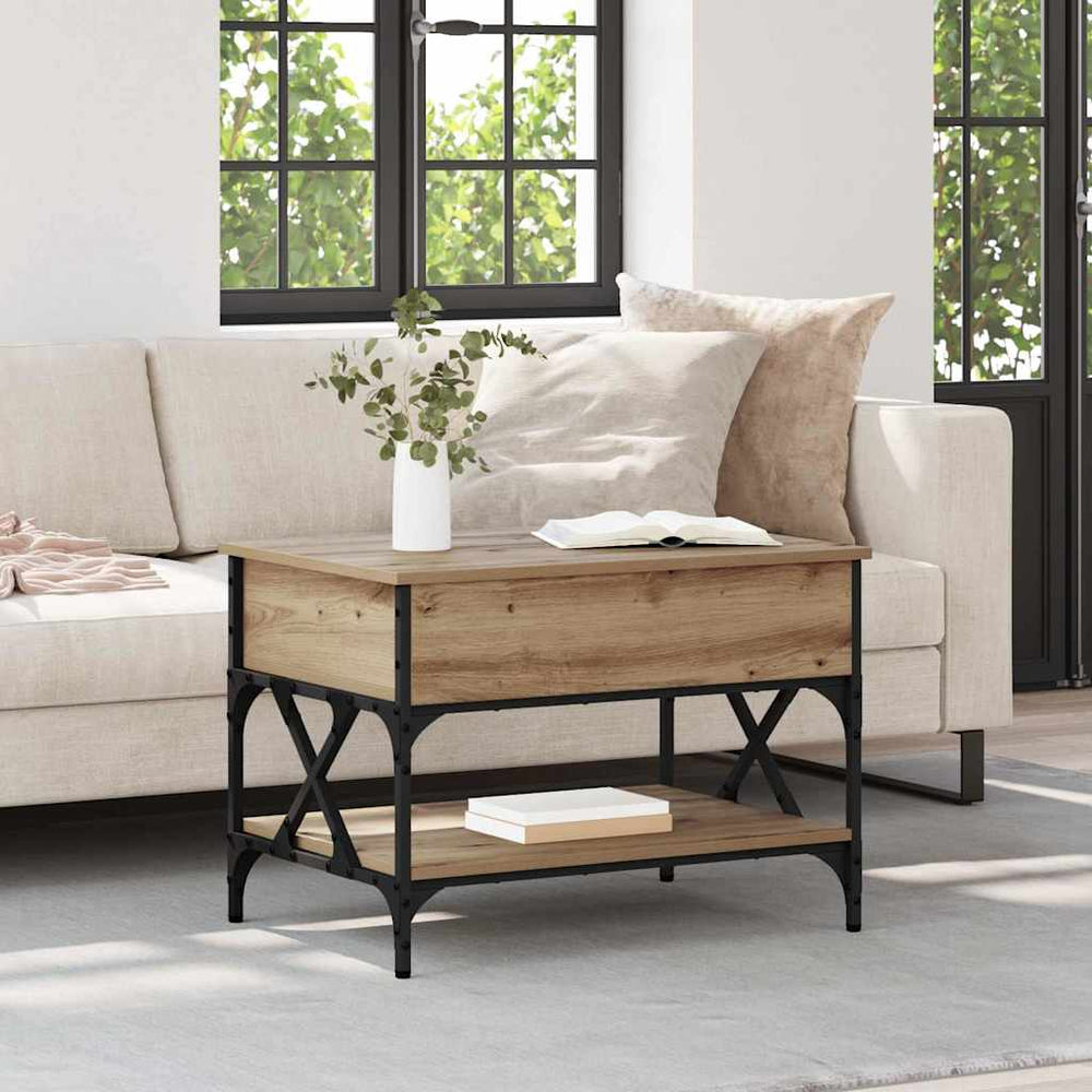 Kavos staliukas Amatininkų ąžuolas 70x50x50cm Apdirbta mediena