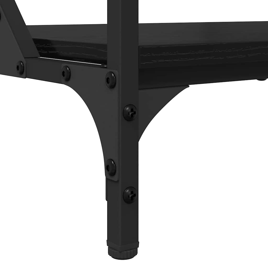 Coffee table Black oak 70x50x50cm Engineered wood