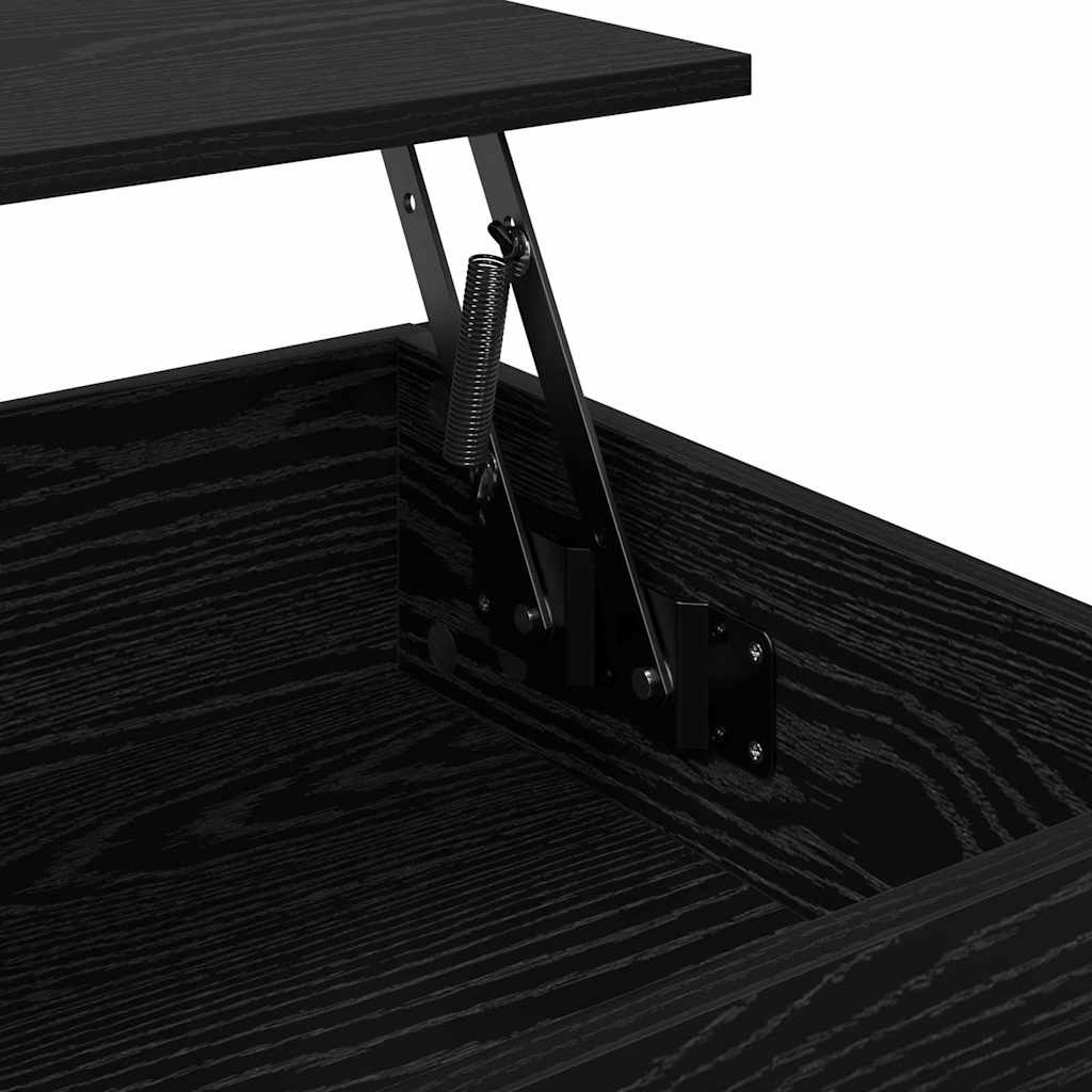 Coffee table Black oak 70x50x50cm Engineered wood