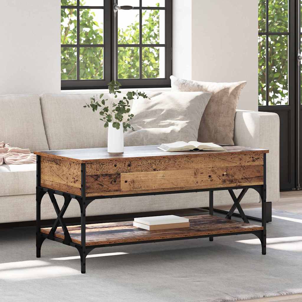 Coffee Table Antique Wood 100 x 50 x 50 cm