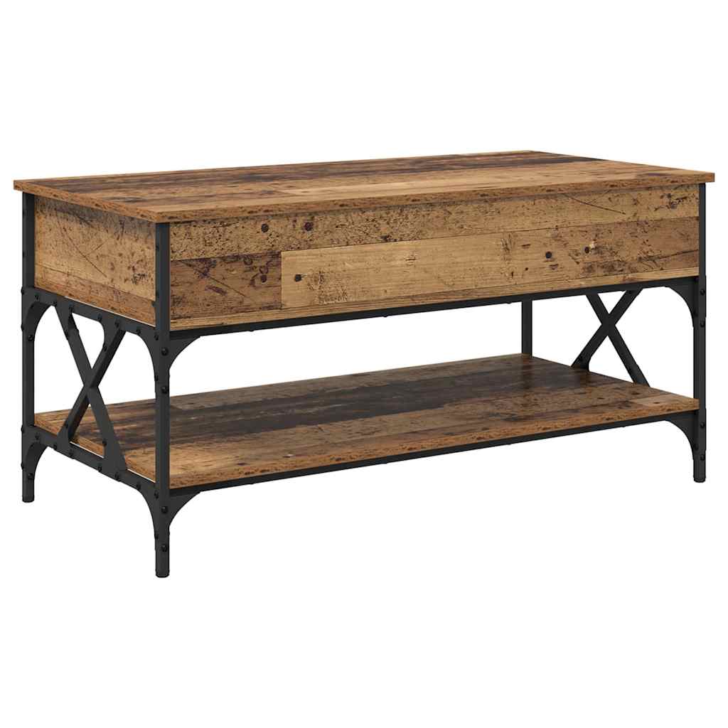 Coffee Table Antique Wood 100 x 50 x 50 cm