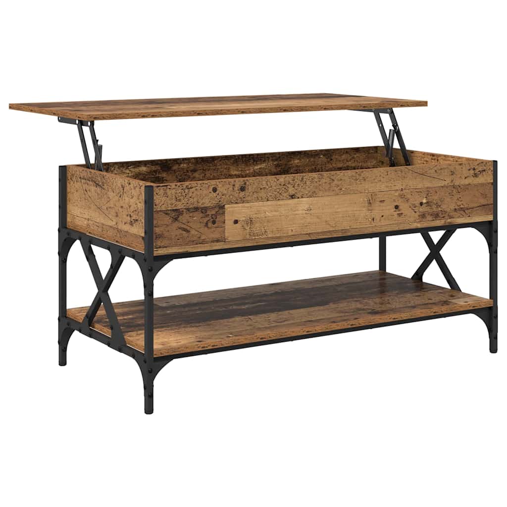 Coffee Table Antique Wood 100 x 50 x 50 cm
