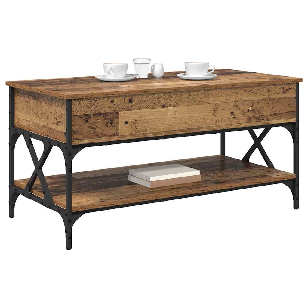 Coffee Table Antique Wood 100 x 50 x 50 cm