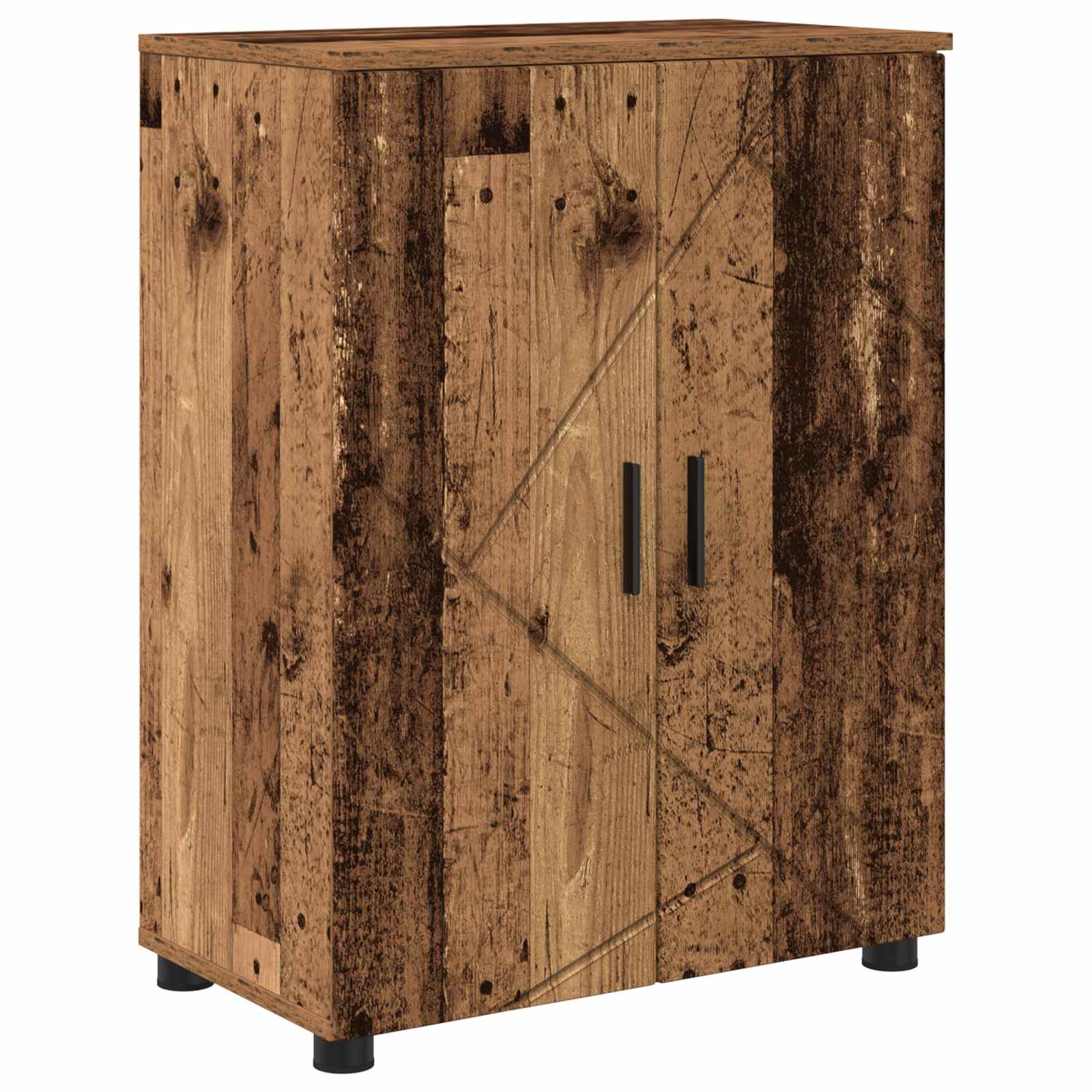 Bathroom cabinet Aged wood 60 x 35 x 80 cm Engineered wood