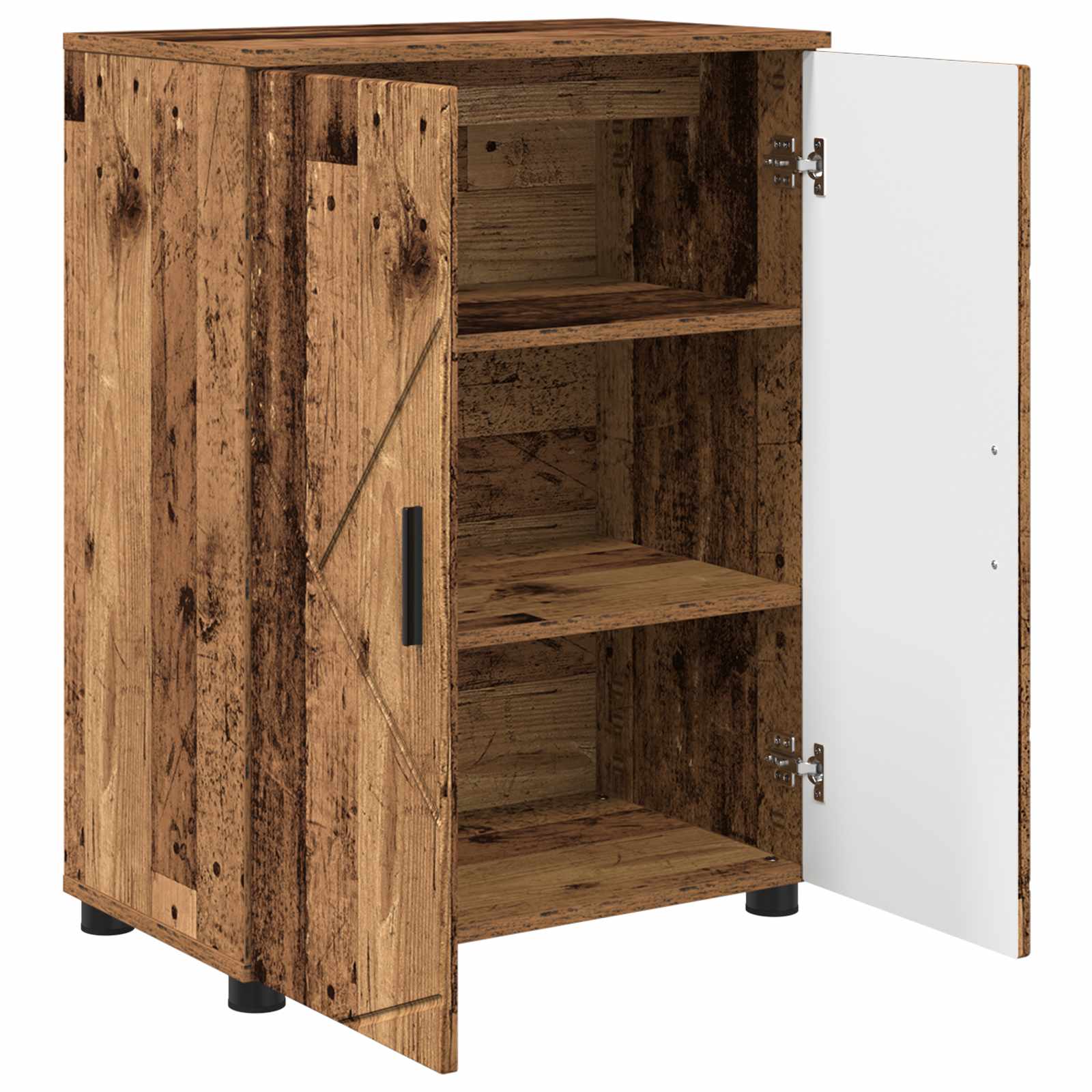 Bathroom cabinet Aged wood 60 x 35 x 80 cm Engineered wood