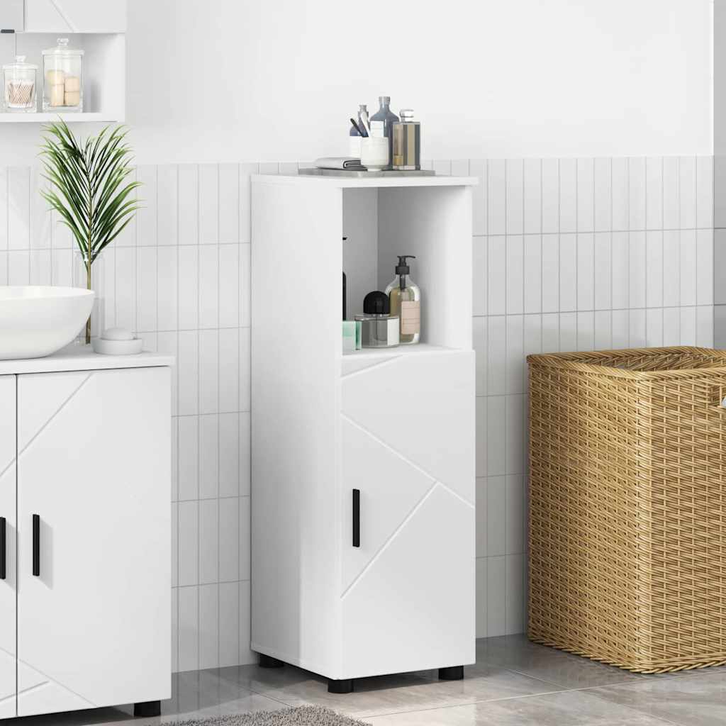 Bathroom Cabinet White 30 x 35 x 95 cm Engineered Wood