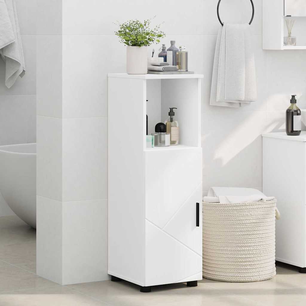 Bathroom Cabinet White 30 x 35 x 95 cm Engineered Wood