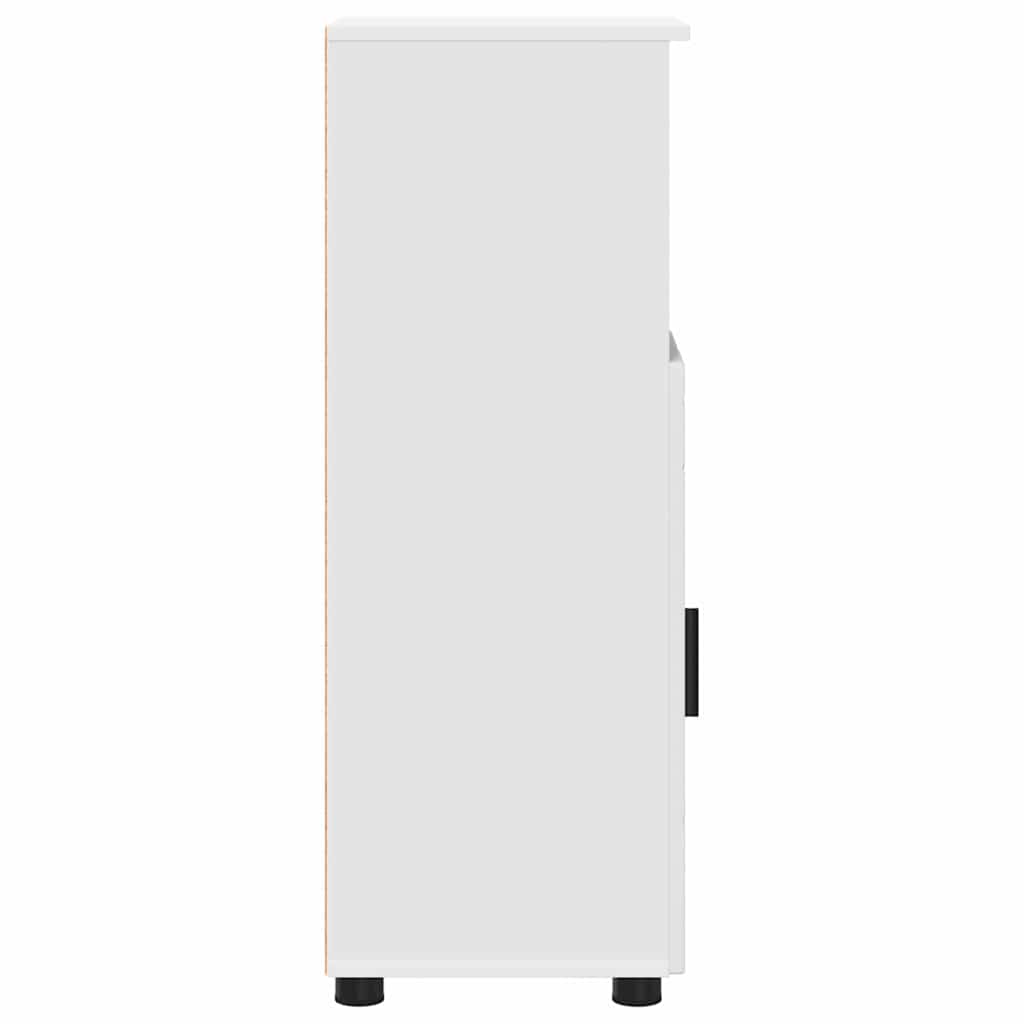Bathroom Cabinet White 30 x 35 x 95 cm Engineered Wood