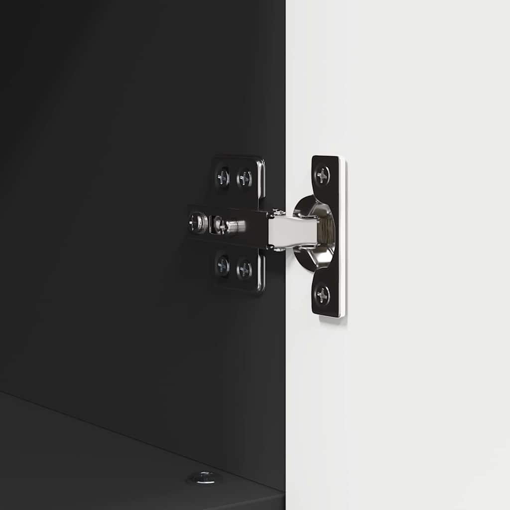 Bathroom cabinet with door storage Black 30 x 35 x 95 cm