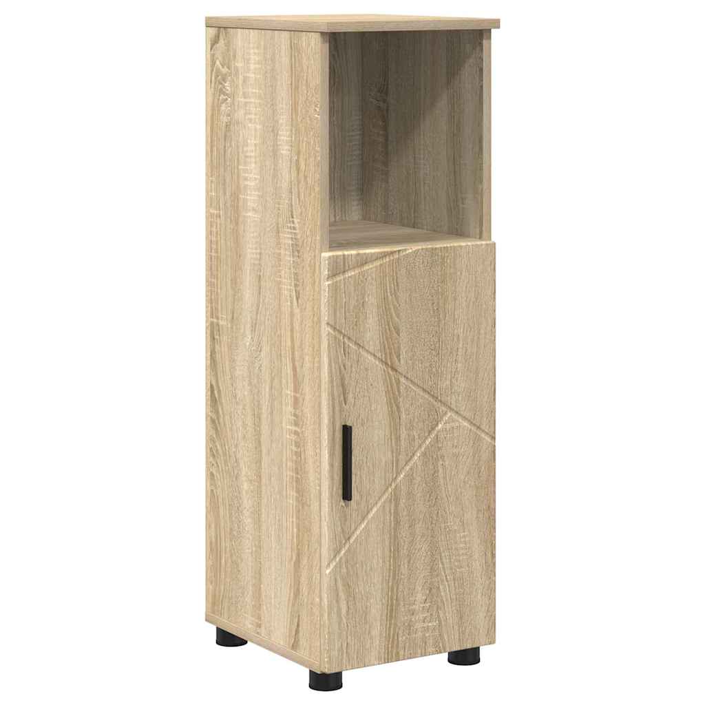 Bathroom Cabinet Sonoma Oak 30 x 35 x 95 cm Engineered Wood