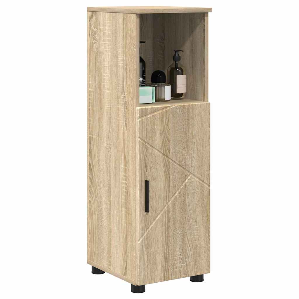 Bathroom Cabinet Sonoma Oak 30 x 35 x 95 cm Engineered Wood