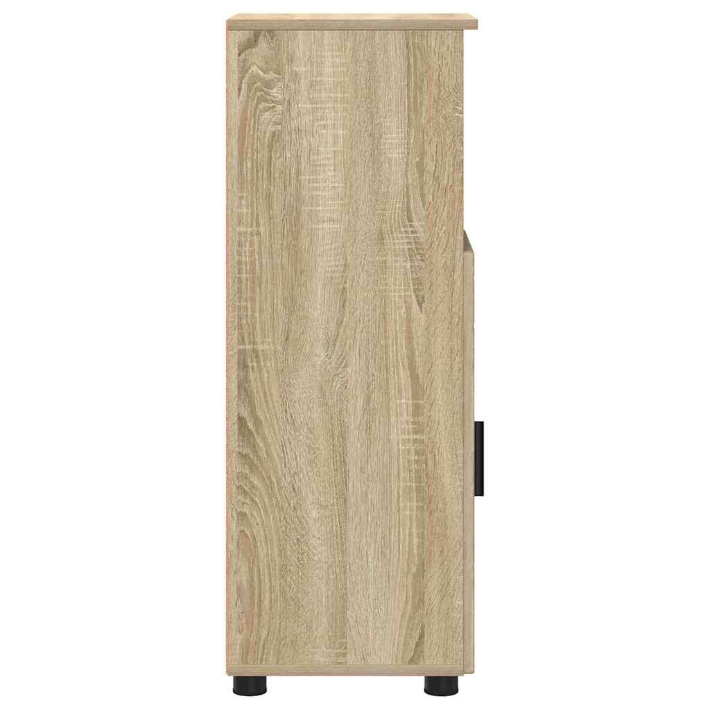 Bathroom Cabinet Sonoma Oak 30 x 35 x 95 cm Engineered Wood