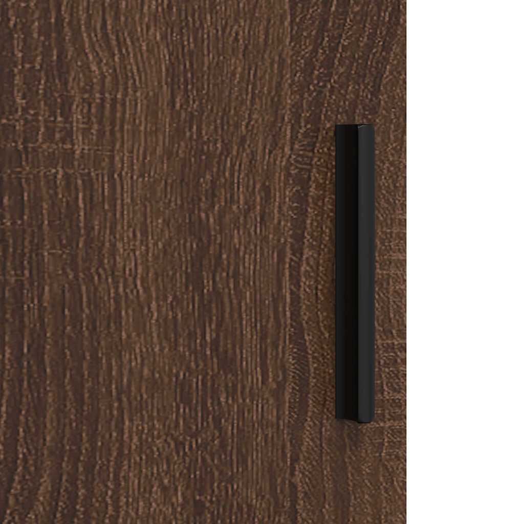 Brown oak bathroom cabinet 30 x 31.5 x 61 cm Engineered wood