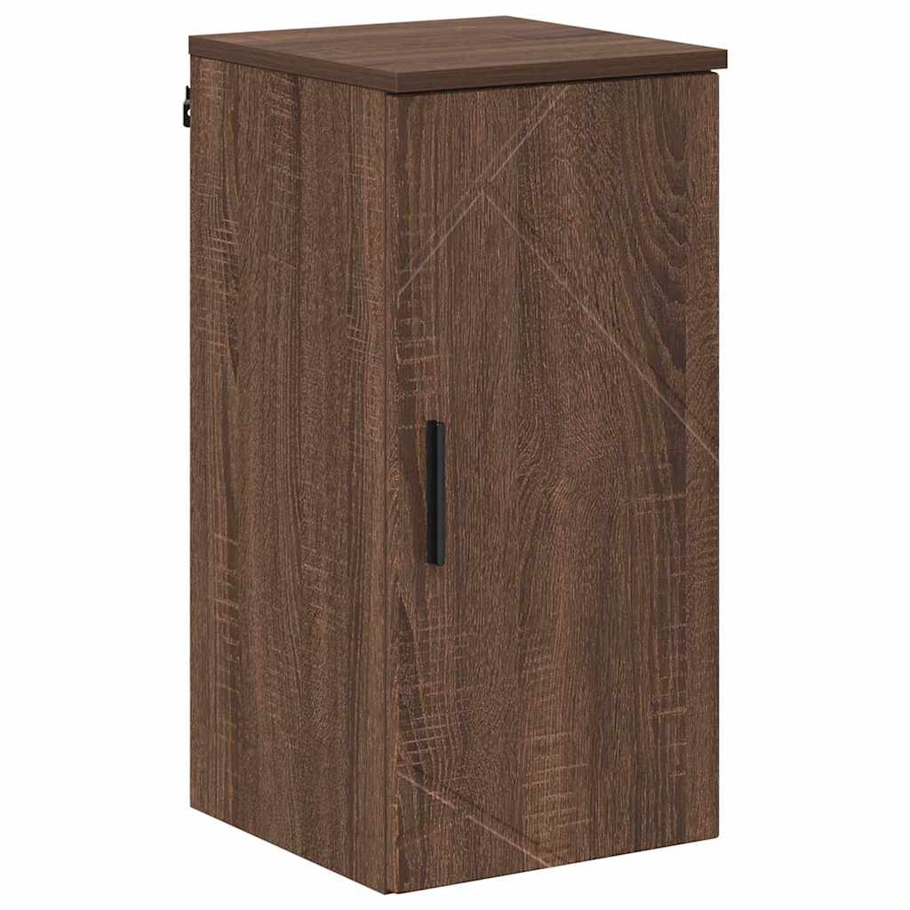 Brown oak bathroom cabinet 30 x 31.5 x 61 cm Engineered wood