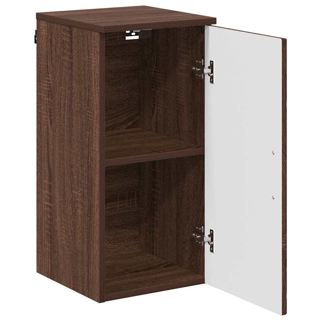 Brown oak bathroom cabinet 30 x 31.5 x 61 cm Engineered wood