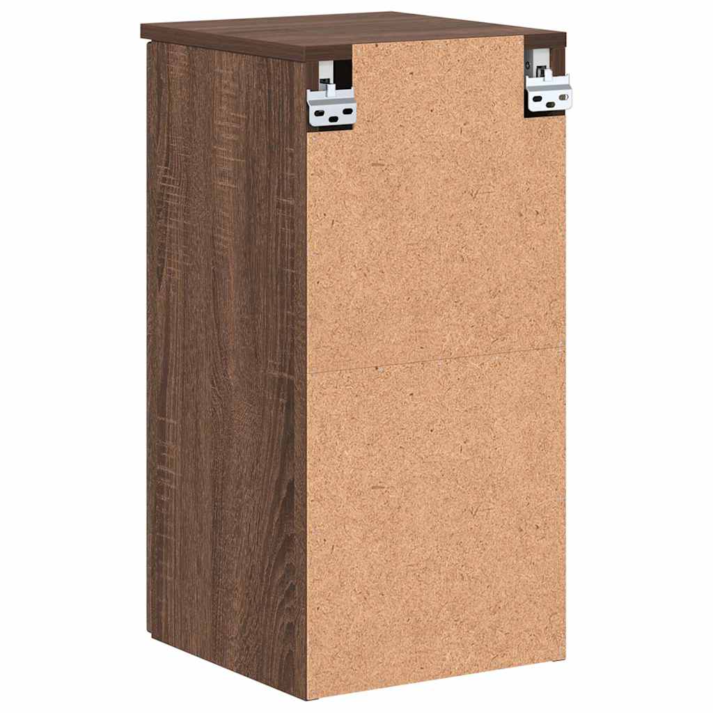 Brown oak bathroom cabinet 30 x 31.5 x 61 cm Engineered wood