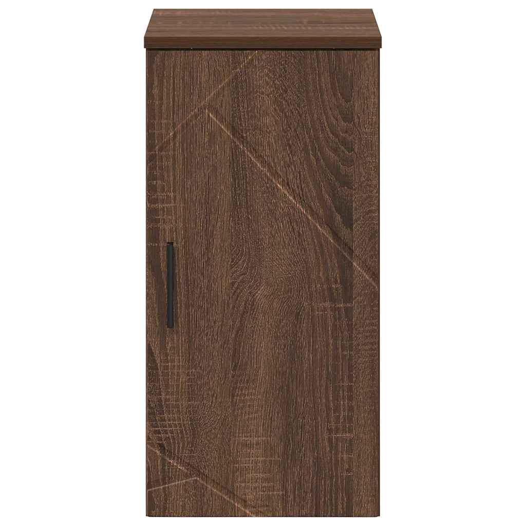 Brown oak bathroom cabinet 30 x 31.5 x 61 cm Engineered wood