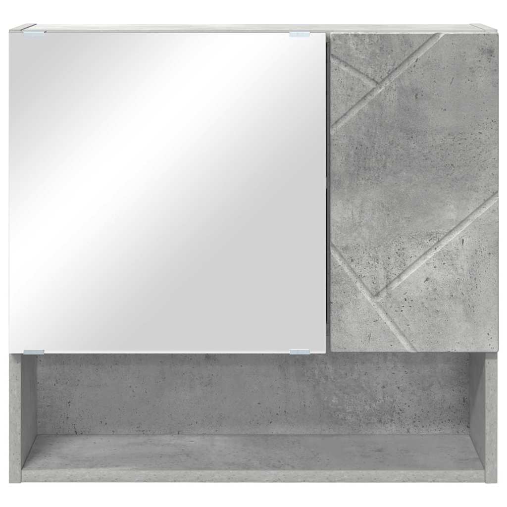Veidrodžio spinta Betono pilka 59 x 17 x 55 cm Apdirbta mediena